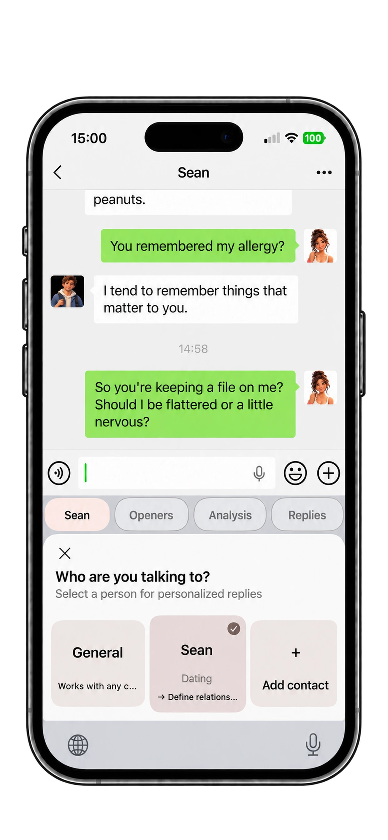 Personalized relationship coaching displayed in AmoraKey